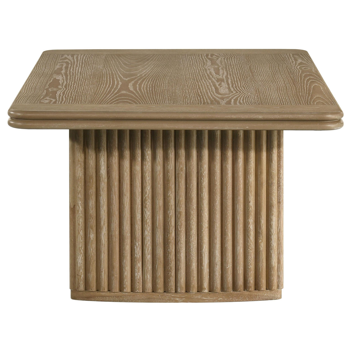 Adina Coffee Table in Distressed Light Brown - Coaster Furniture