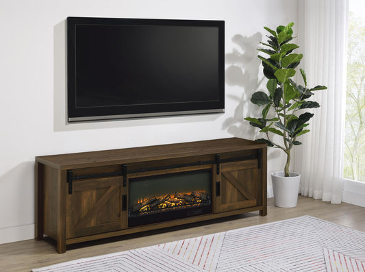 Enfield Tv Stand in Dark Pine - Coaster Furniture