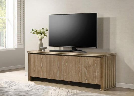 Adina Tv Stand in Distressed Light Brown - Coaster Furniture