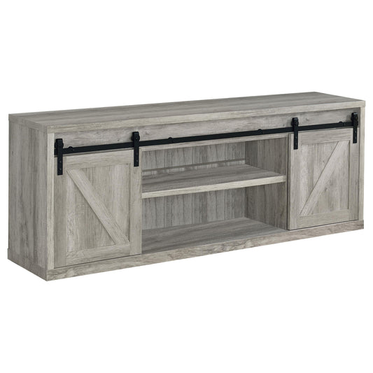 Brockton Tv Stand in Grey Driftwood - Coaster Furniture