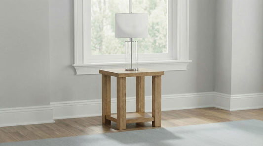 Beasley END &amp; SIDE TABLE in Golden Oak - Coaster Furniture