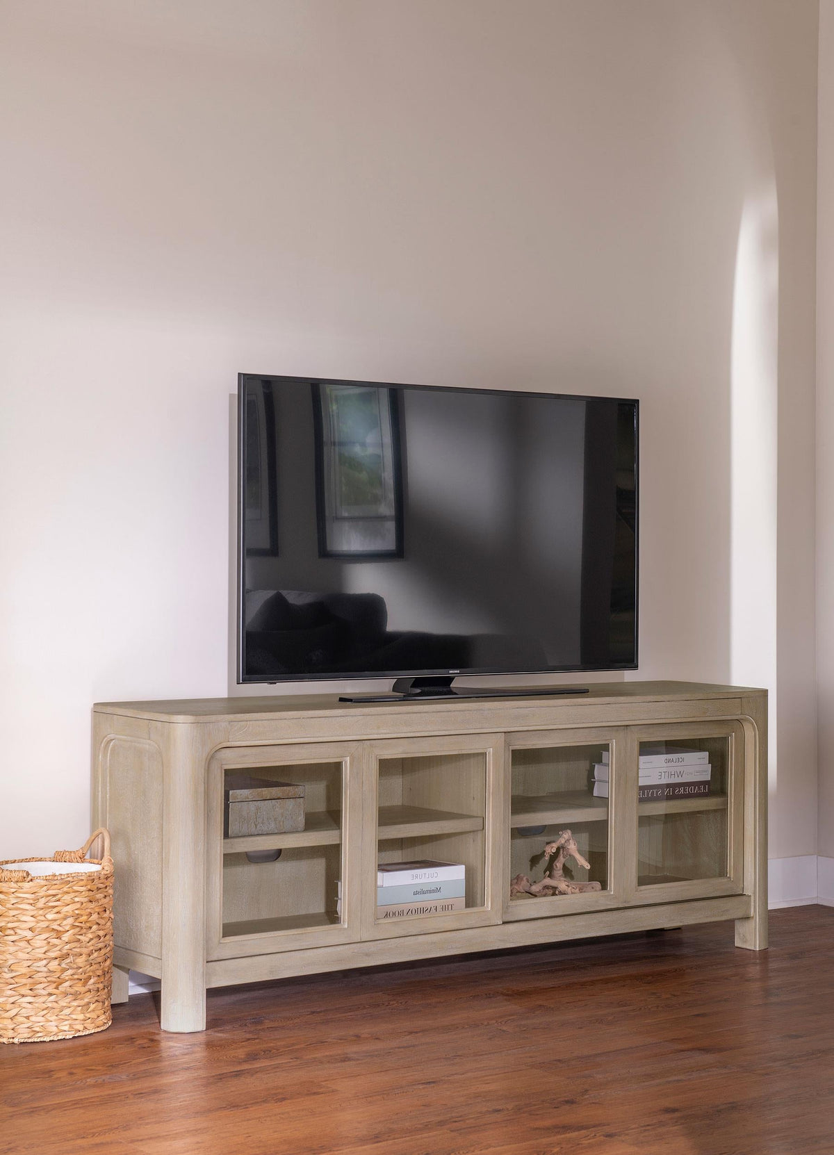 Solano Tv Stand in Weathered Mango - Coaster Furniture