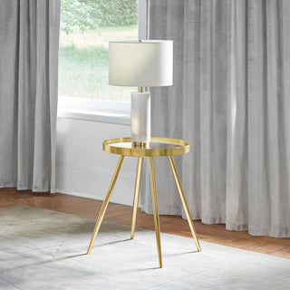 Kaelyn End Table in Gold - Coaster Furniture