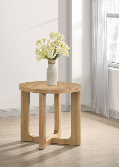 Kessler END &amp; SIDE TABLE - Light Oak