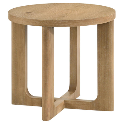 Kessler END &amp; SIDE TABLE - Light Oak