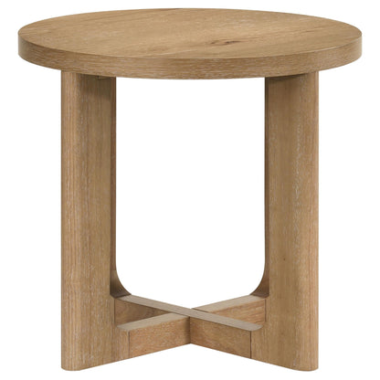 Kessler END &amp; SIDE TABLE - Light Oak