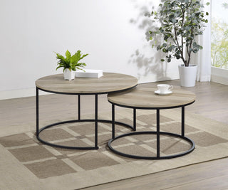 Lainey Nesting Table - Distressed Pine