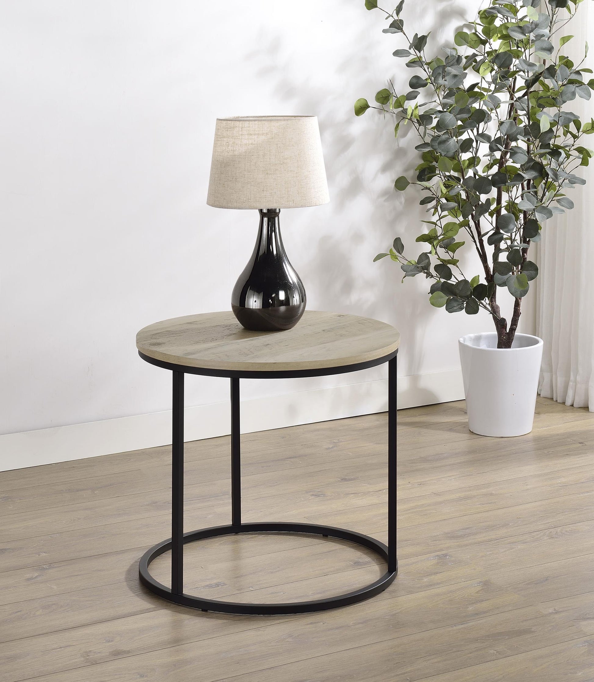 Lainey End Table - Distressed Pine