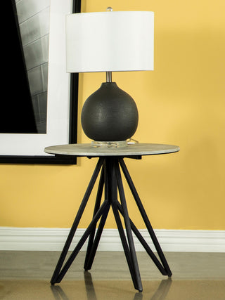 Hadi End Table in Cement - Coaster Furniture
