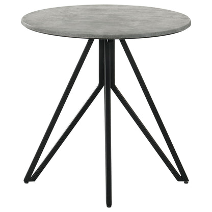 Hadi End Table in Cement - Coaster Furniture