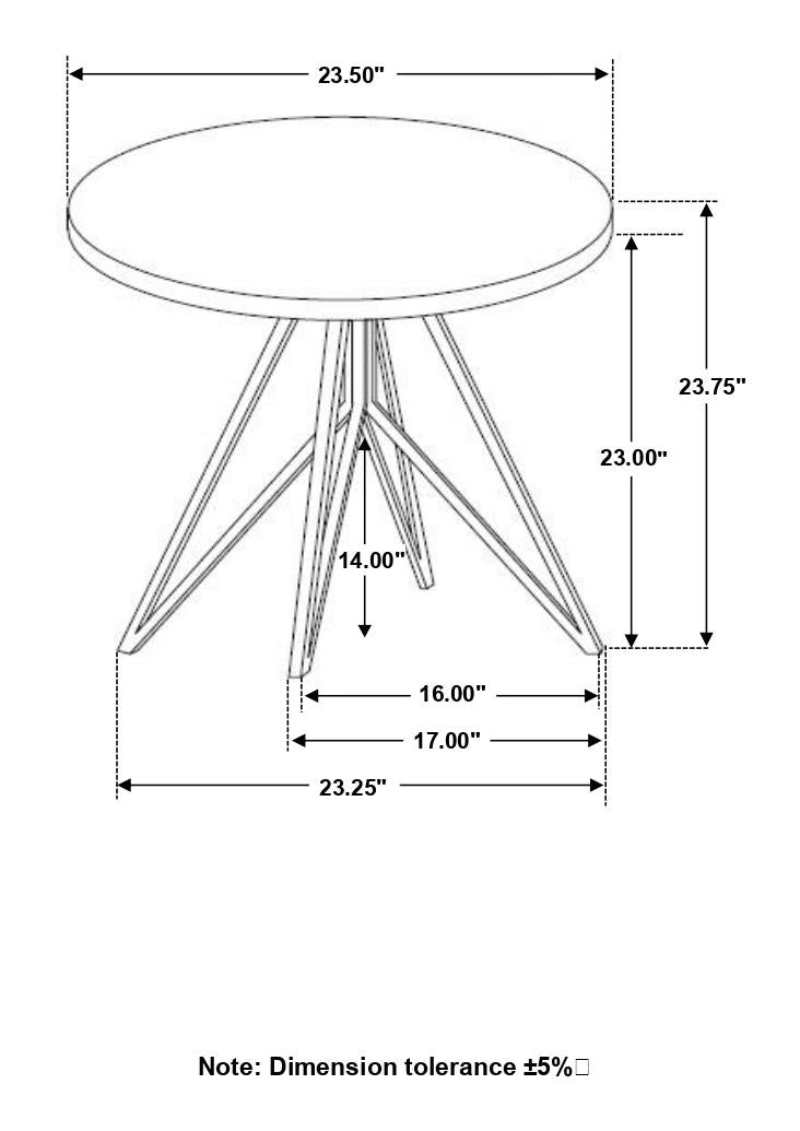 Hadi End Table in Cement - Coaster Furniture