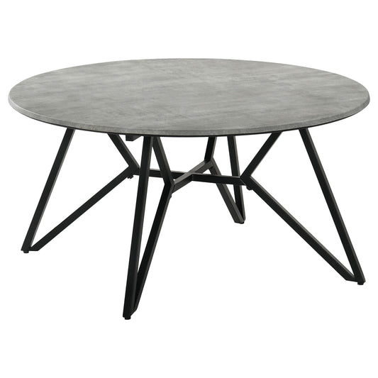 Hadi Coffee Table in Cement - Coaster Furniture