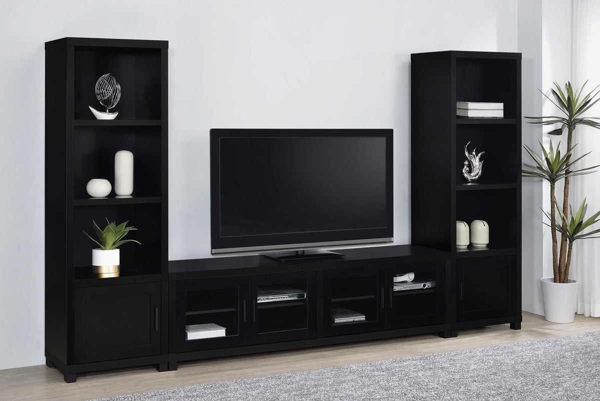 Jupiter Entertainment Center in Black - Coaster Furniture