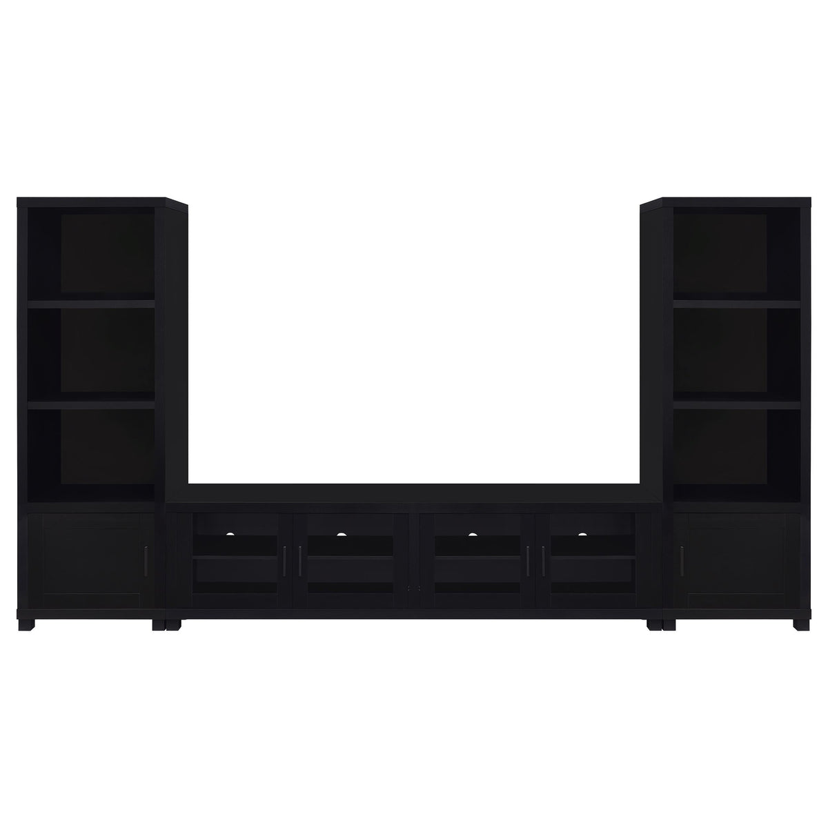 Jupiter Entertainment Center in Black - Coaster Furniture