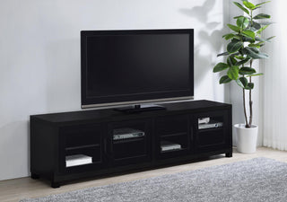 Jupiter Tv Stand in Black - Coaster Furniture