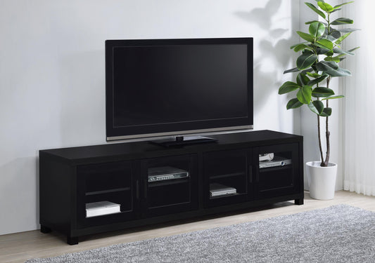 Jupiter Tv Stand in Black - Coaster Furniture