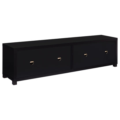 Jupiter Tv Stand in Black - Coaster Furniture