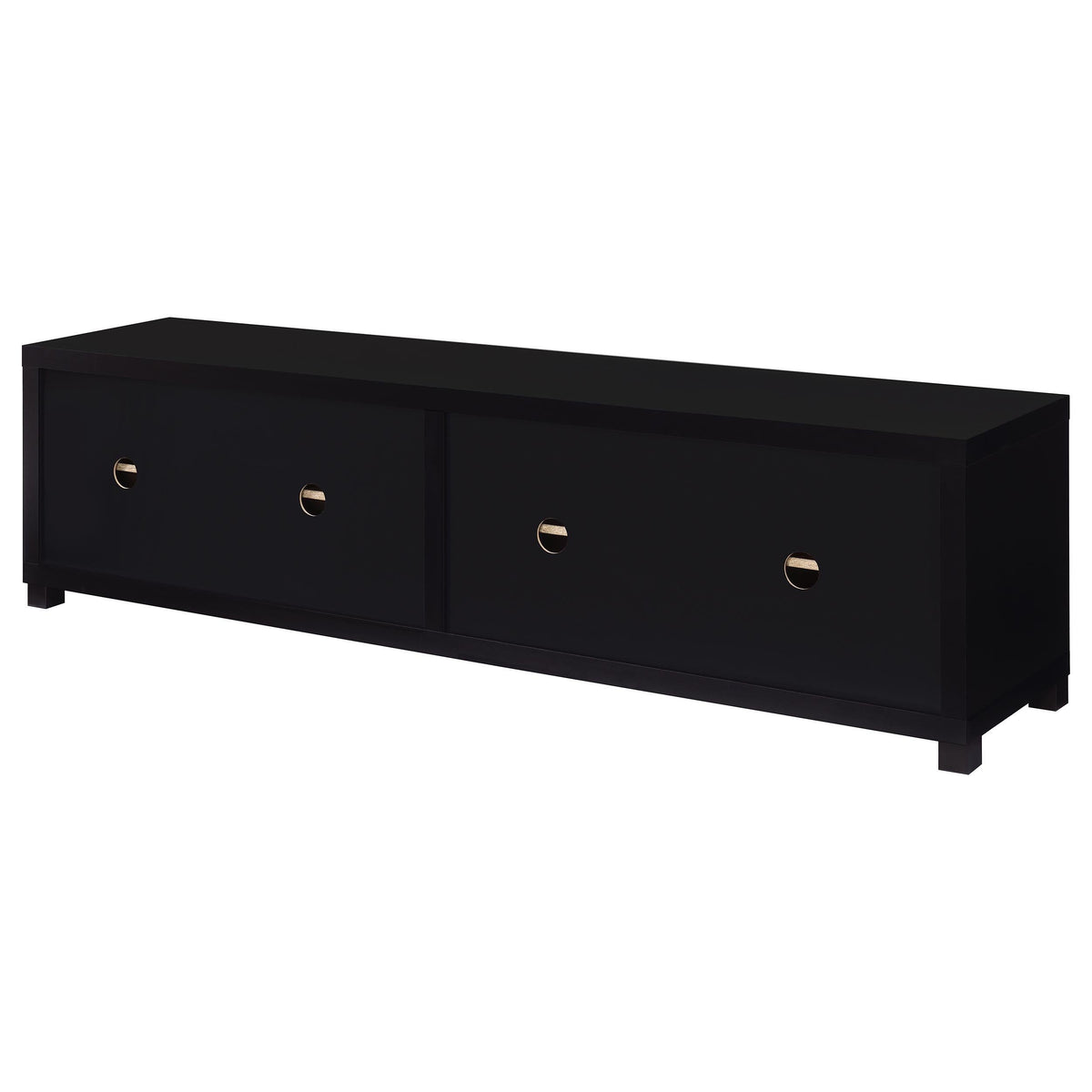 Jupiter Tv Stand in Black - Coaster Furniture