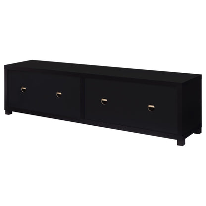 Jupiter Tv Stand in Black - Coaster Furniture