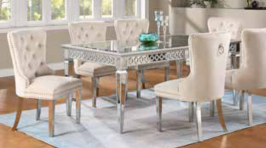 D6270 Velvet Mirror Dining Set