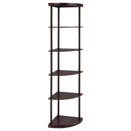 Alder Bookshelf in Cappuccino - Coaster Furniture