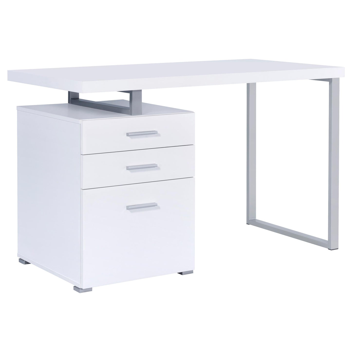 Brennan Computer Desk - White