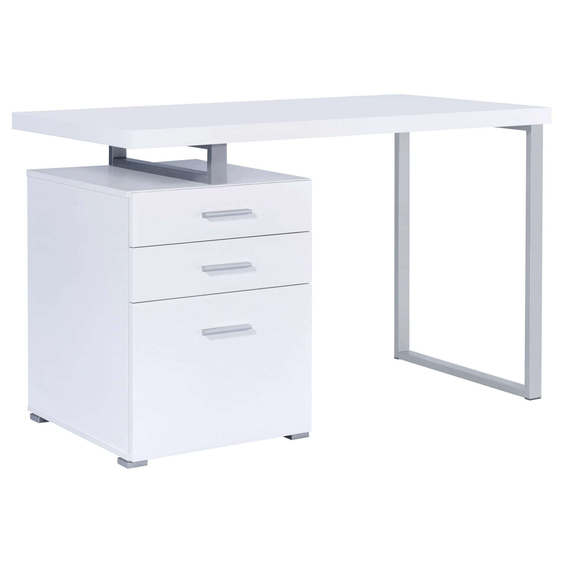 Brennan Computer Desk - White