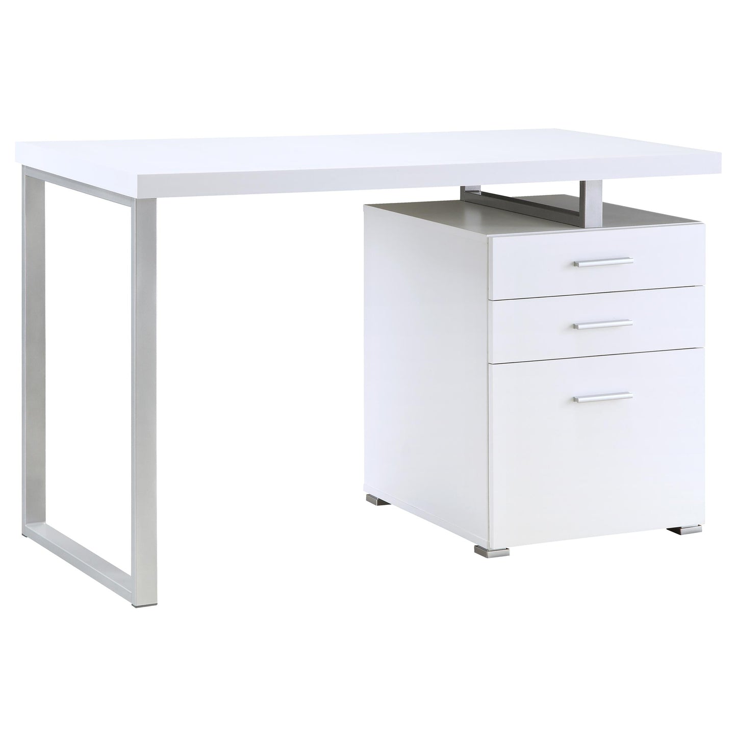 Brennan Computer Desk - White