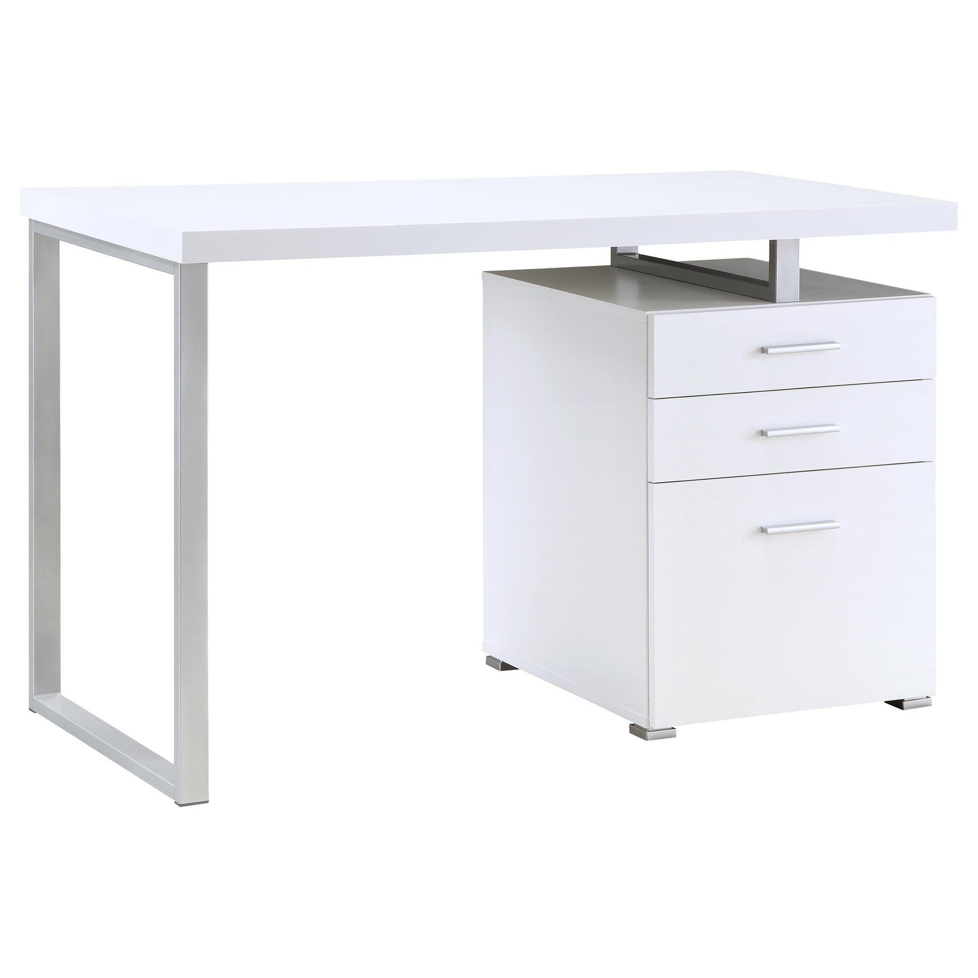 Brennan Computer Desk - White