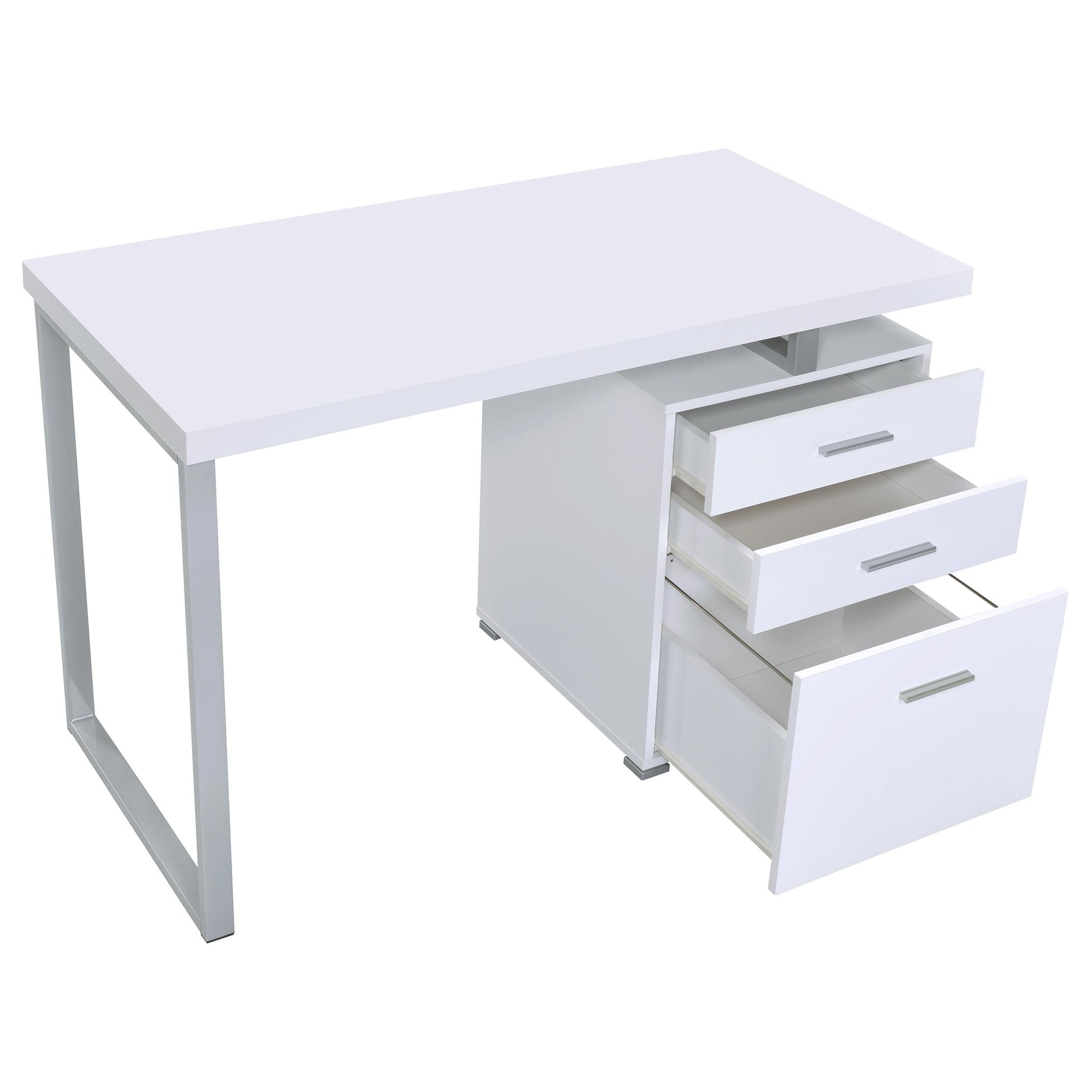 Brennan Computer Desk - White