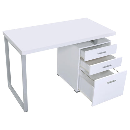 Brennan Computer Desk - White