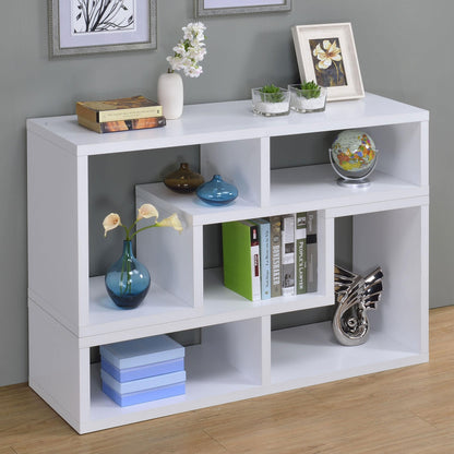 Velma Bookcase / TV Stand in White - Coaster Furniture