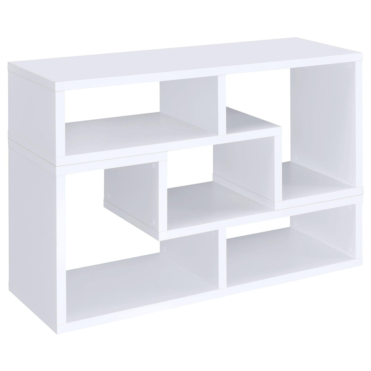 Velma Bookcase / TV Stand in White - Coaster Furniture