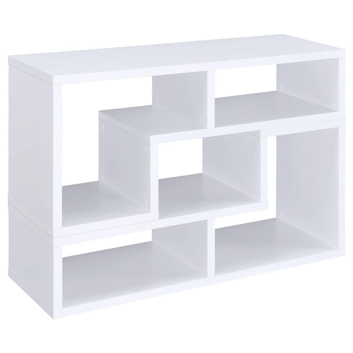 Velma Bookcase / TV Stand in White - Coaster Furniture