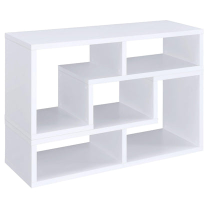 Velma Bookcase / TV Stand in White - Coaster Furniture