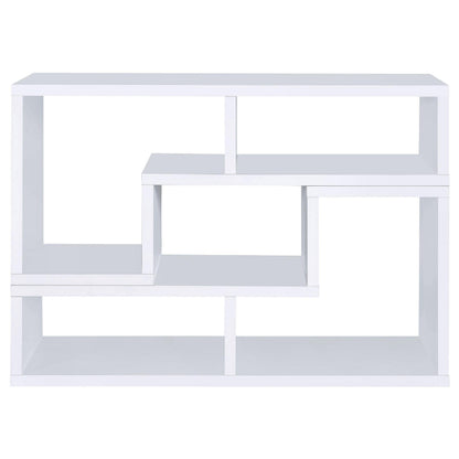 Velma Bookcase / TV Stand in White - Coaster Furniture