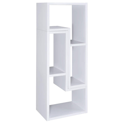 Velma Bookcase / TV Stand in White - Coaster Furniture