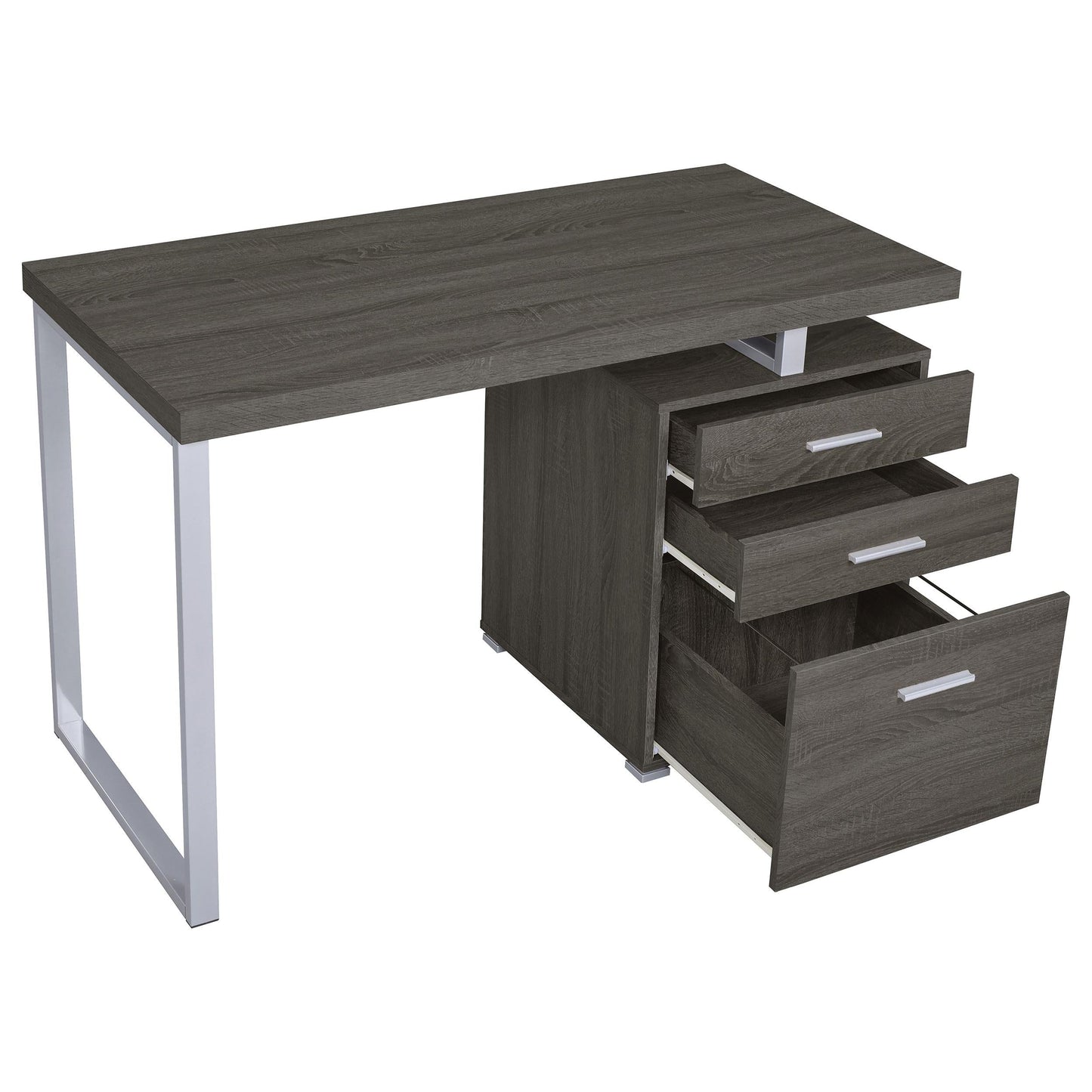 Brennan Computer Desk - Weathered Grey