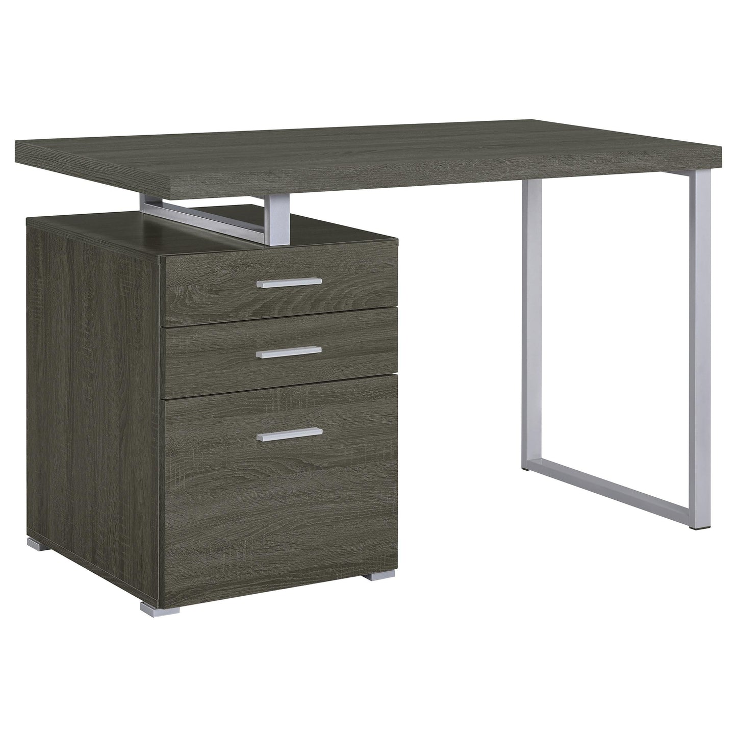 Brennan Computer Desk - Weathered Grey