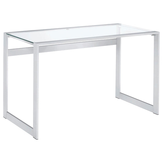 Hartford Writing Desk in Clear - Coaster Furniture