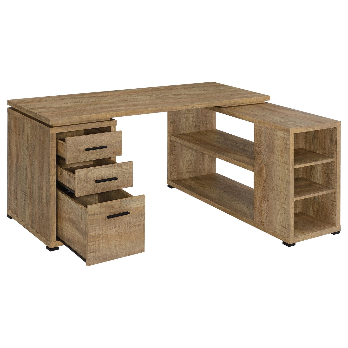 Yvette L-Shape Desk - Mango