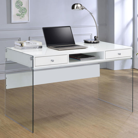Dobrev Writing Desk in White - Coaster Furniture