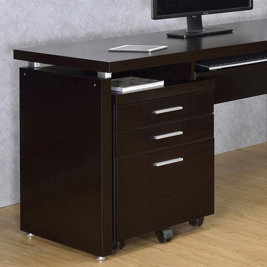 Skylar File Cabinet in Cappuccino - Coaster Furniture