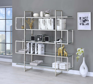 Elmer Bookcase in Clear - Coaster Furniture