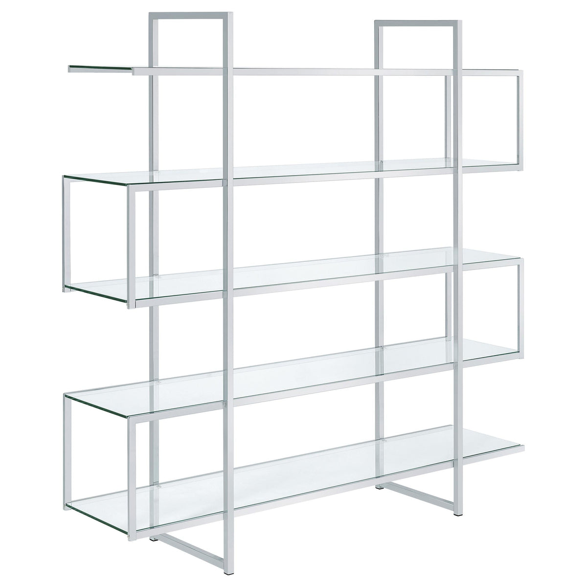 Elmer Bookcase in Clear - Coaster Furniture