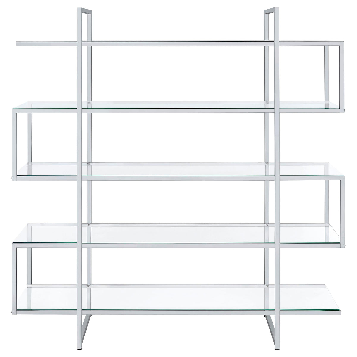 Elmer Bookcase in Clear - Coaster Furniture