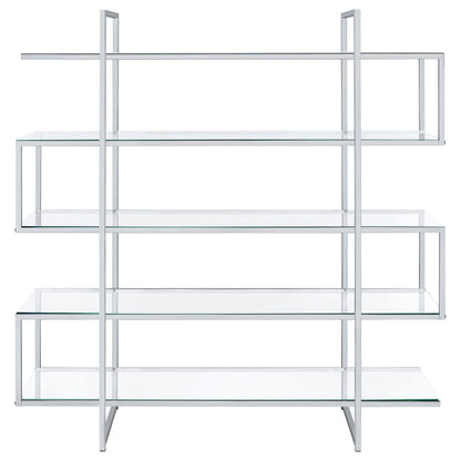 Elmer Bookcase in Clear - Coaster Furniture