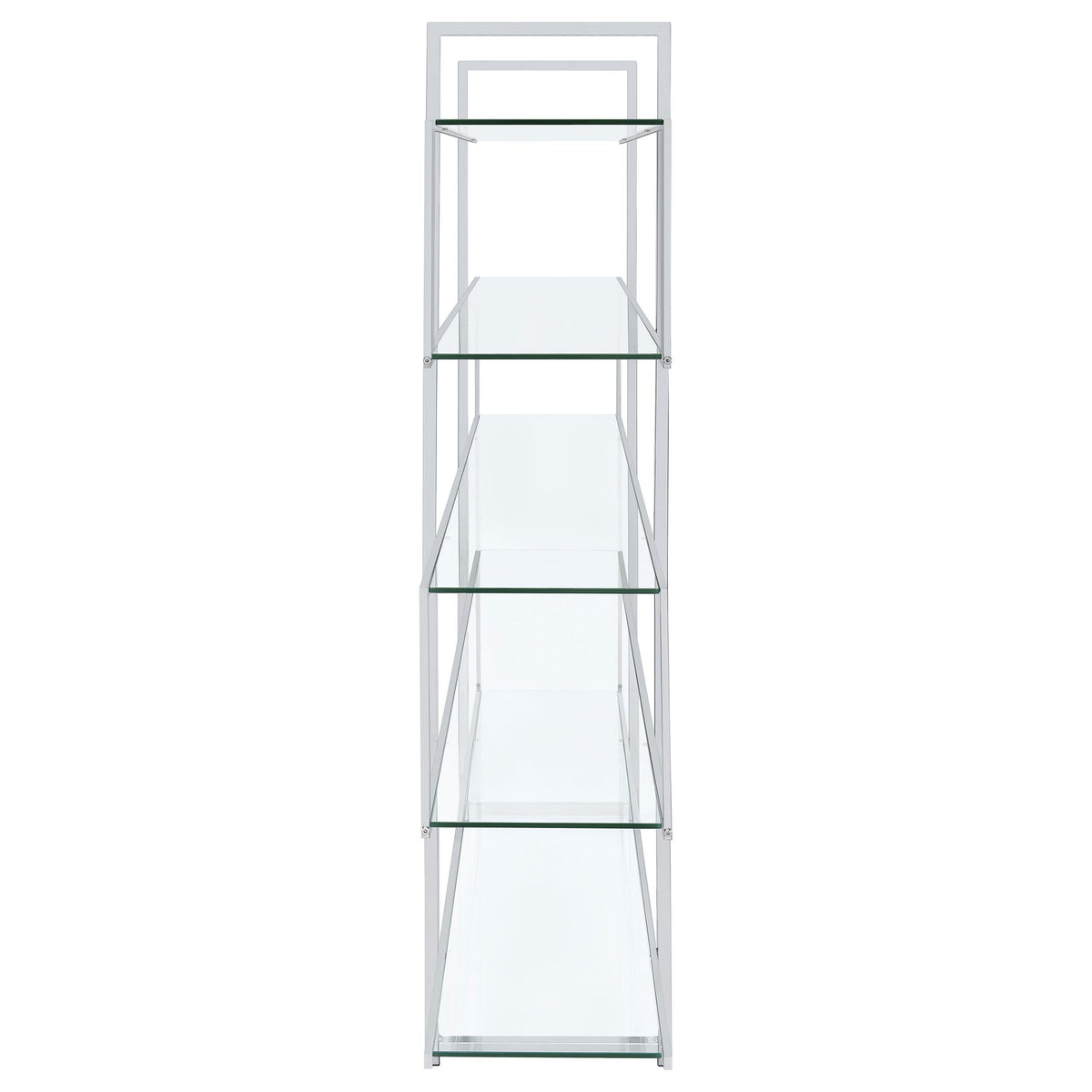 Elmer Bookcase in Clear - Coaster Furniture