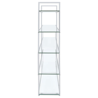 Elmer Bookcase in Clear - Coaster Furniture