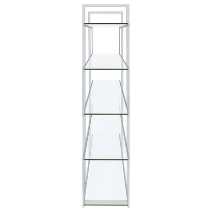 Elmer Bookcase in Clear - Coaster Furniture